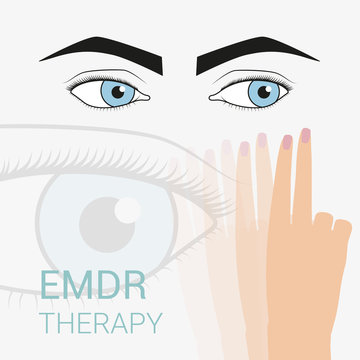 Représentation du mouvement oculaire utilisé en thérapie EMDR